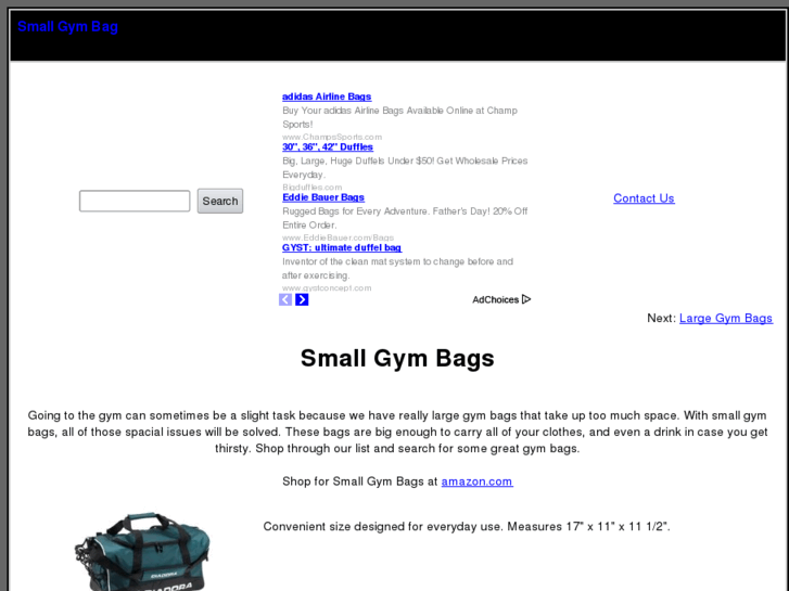 www.smallgymbag.com