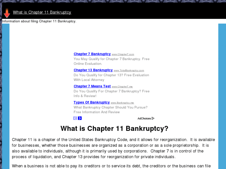 www.whatischapter11bankruptcy.com