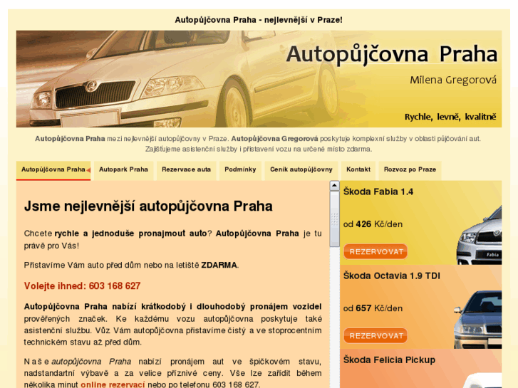 www.autopujcovnagreg.cz