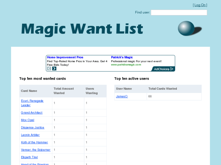 www.magicwantlist.com