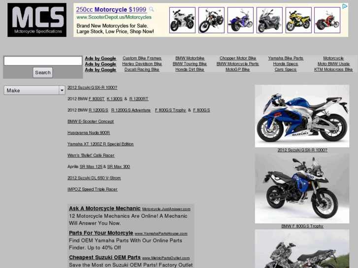 www.motorcyclespecs.co.za