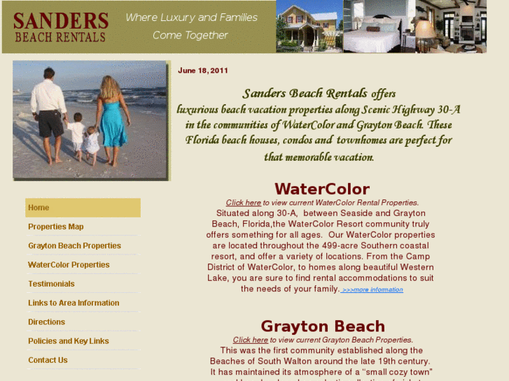 www.sandersbeachrentals.com