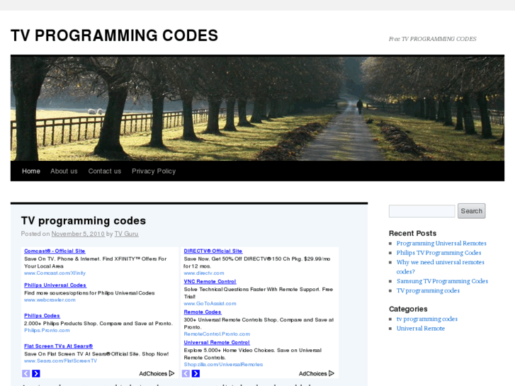 www.tvprogrammingcodes.com