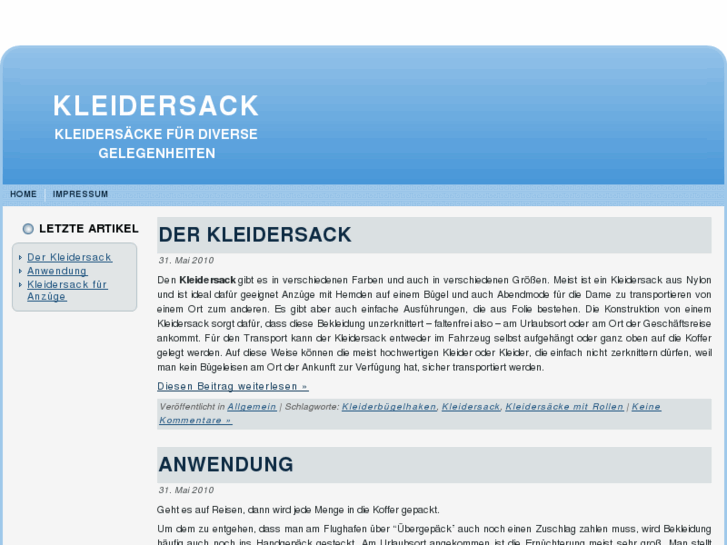 www.kleidersack.info