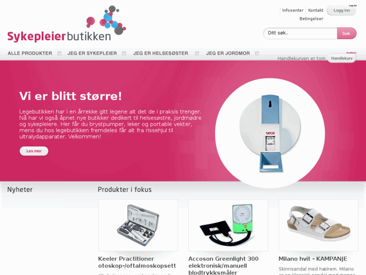 www.sykepleierbutikken.com