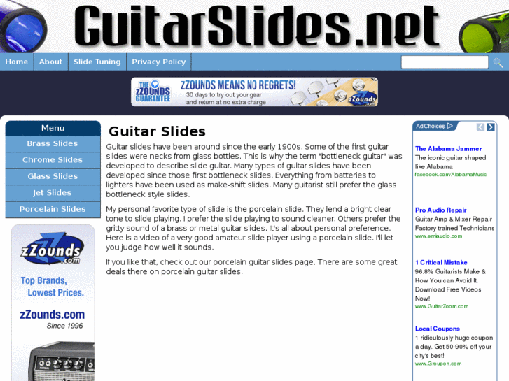 www.guitarslides.net