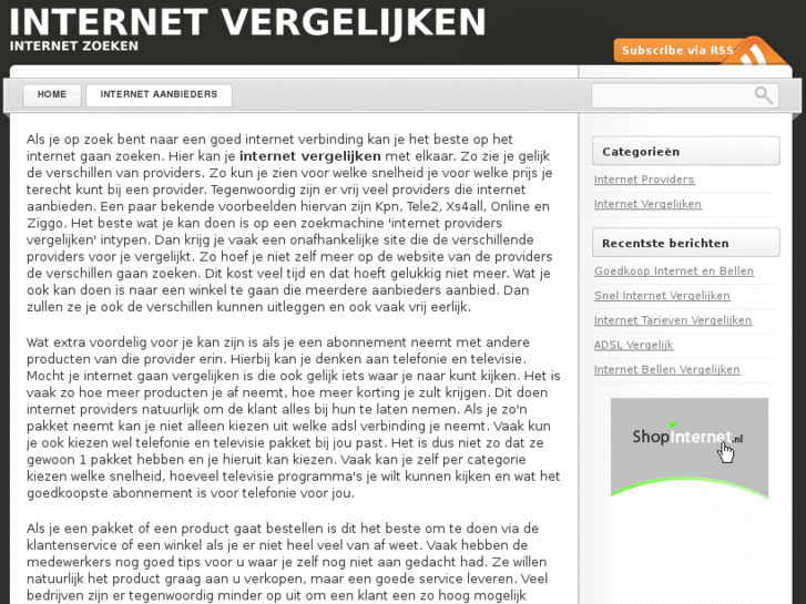 www.internetvergelijken.org