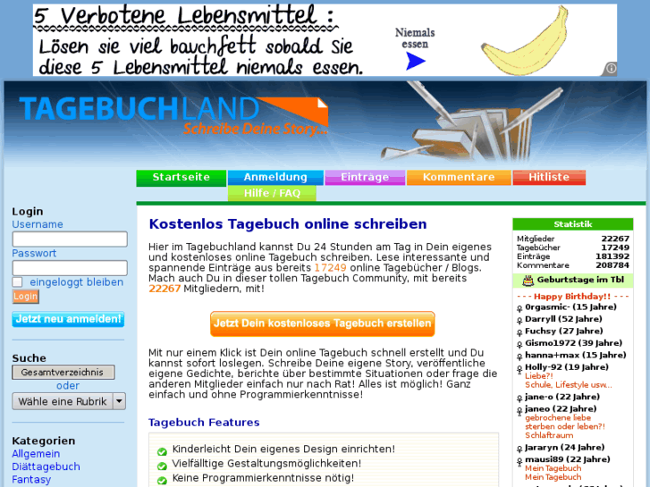 www.tagebuchland.com