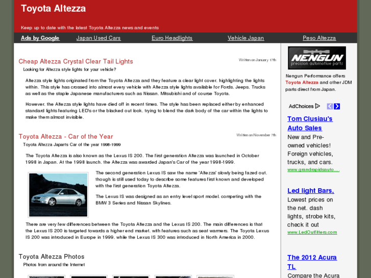 www.toyota-altezza.com