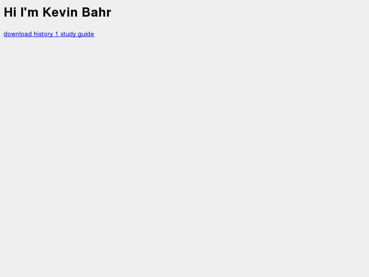 www.kevbahr.com