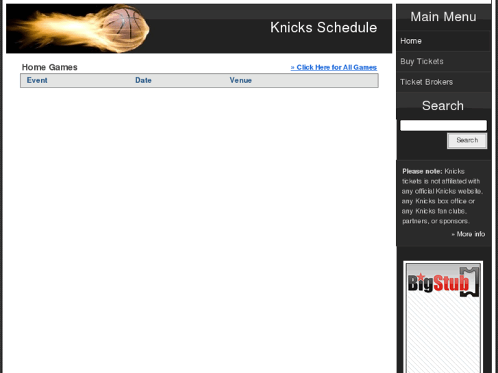 www.knicksschedule.org