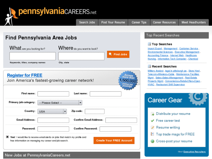 www.pennsylvaniacareers.net