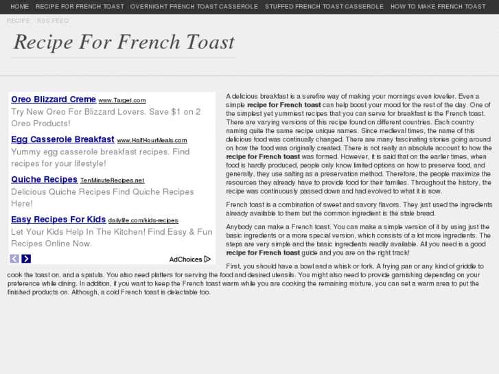 www.recipeforfrenchtoast.com