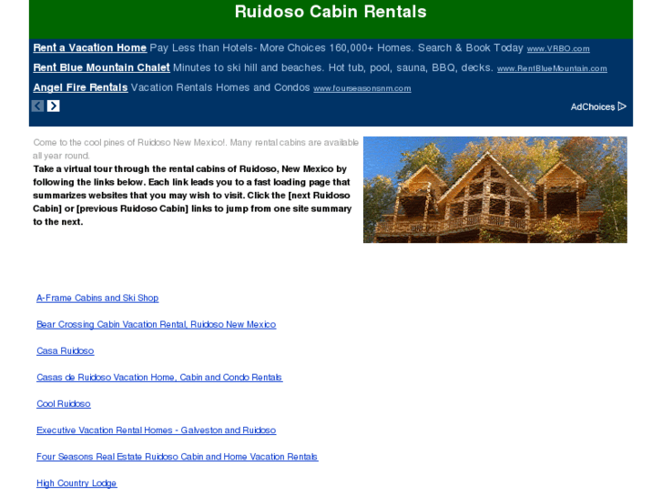 www.ruidoso-cabin-rental.com