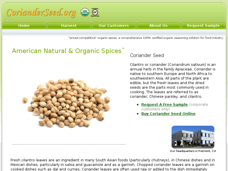 www.corianderseed.org