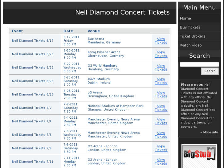 www.neildiamondconcerttickets.com