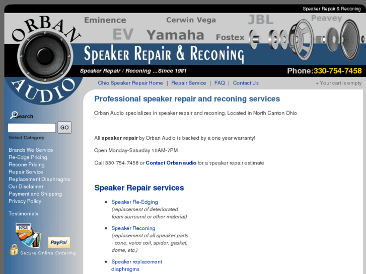 www.orbanaudiospeakerrepair.com