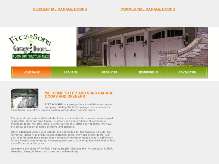 www.fitzandsonsgaragedoors.com