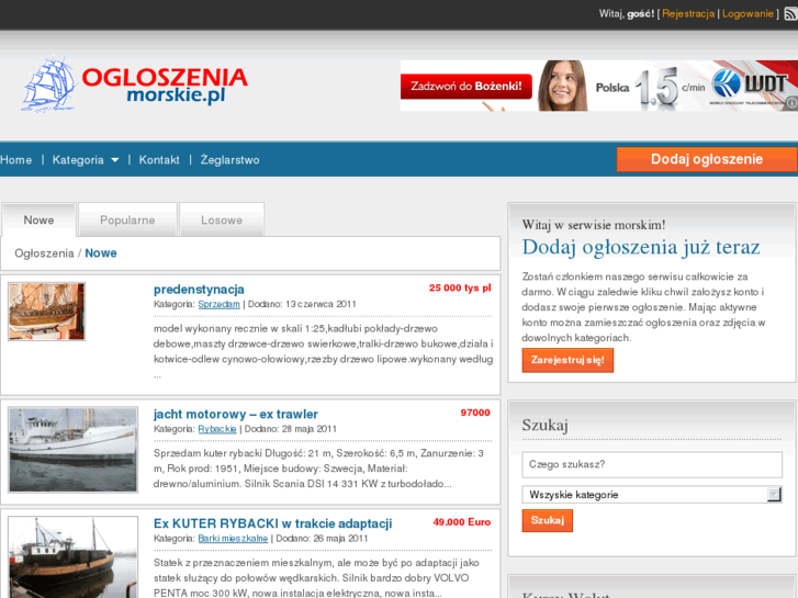 www.ogloszeniamorskie.pl