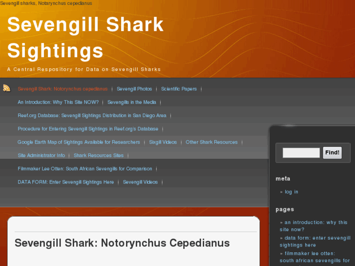 www.sevengillsharksightings.org