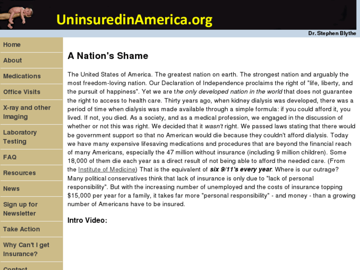 www.uninsuredinamerica.org