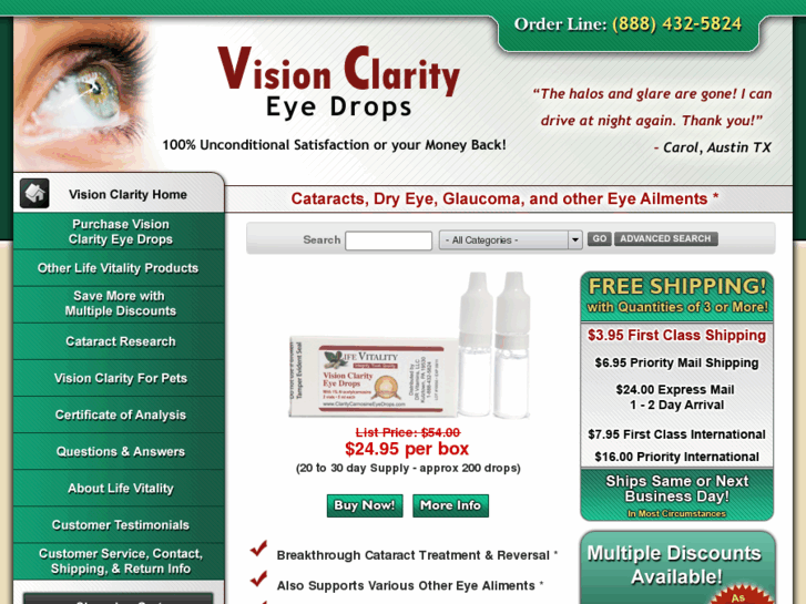 www.claritycarnosineeyedrops.com