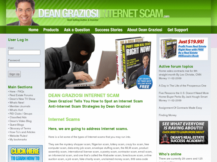 www.deangraziosiinternetscam.com