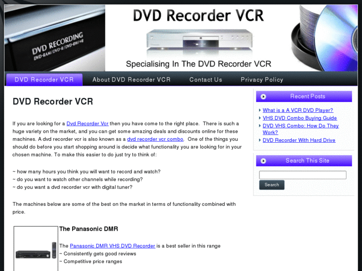 www.dvdrecordervcr.org