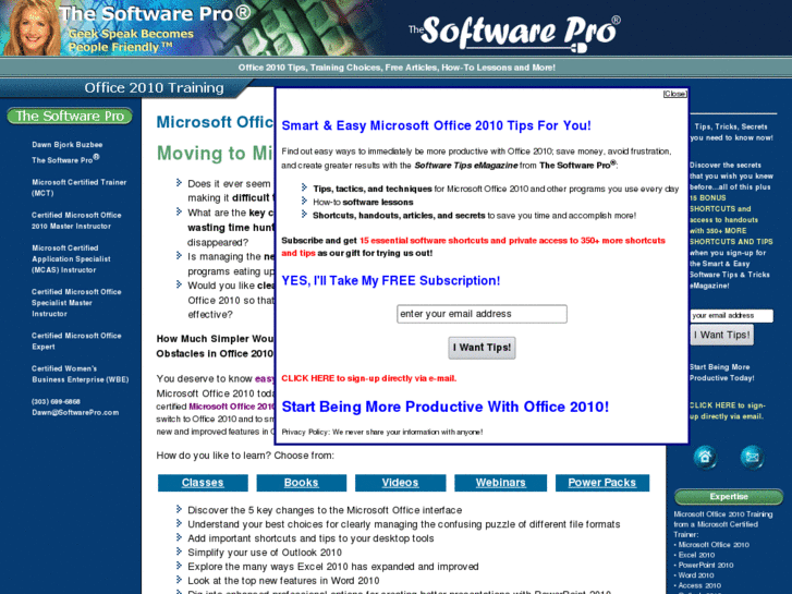 www.excel2010training.com
