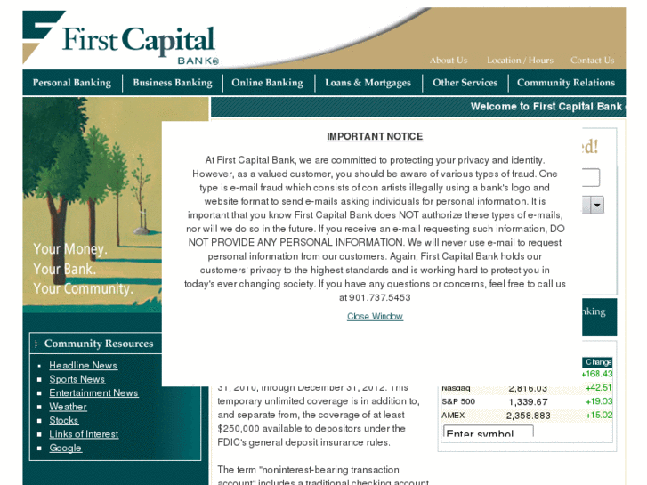 www.firstcapitalbanktn.com