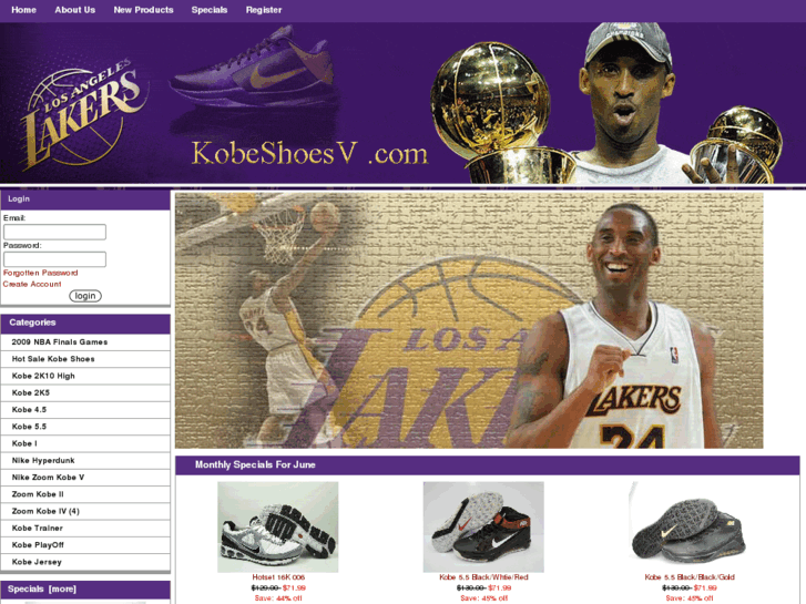 www.kobeshoesv.com