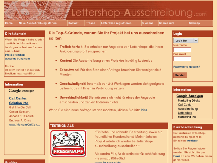 www.lettershop-ausschreibungen.com