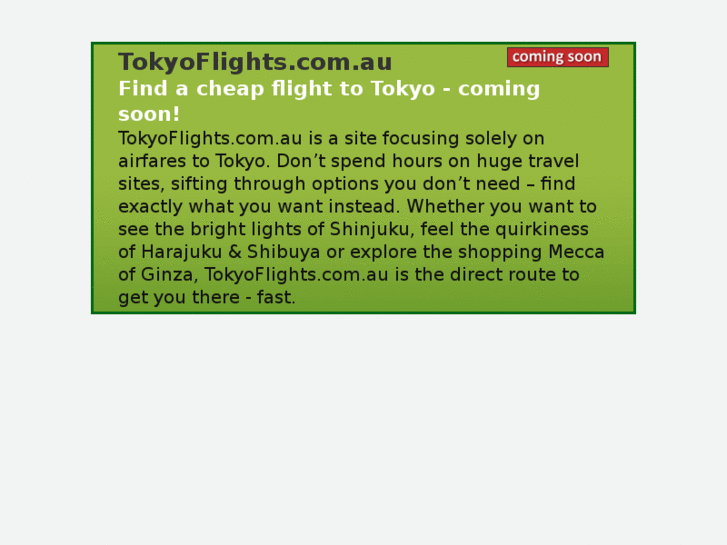 www.tokyoflights.com.au