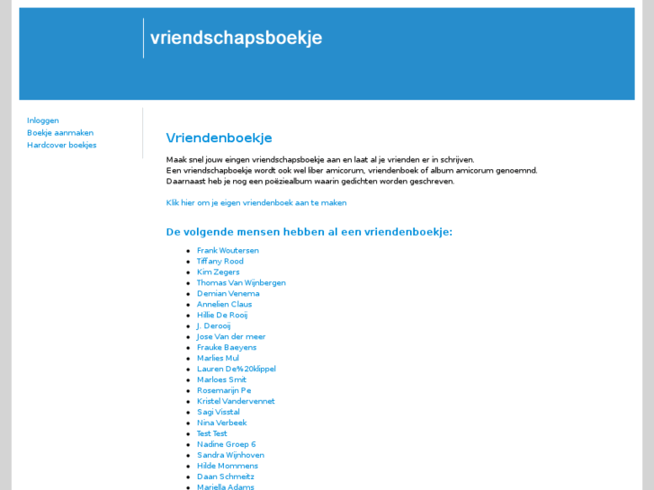 www.vriendschapsboekje.nl