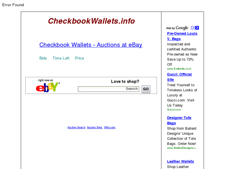 www.checkbookwallets.info