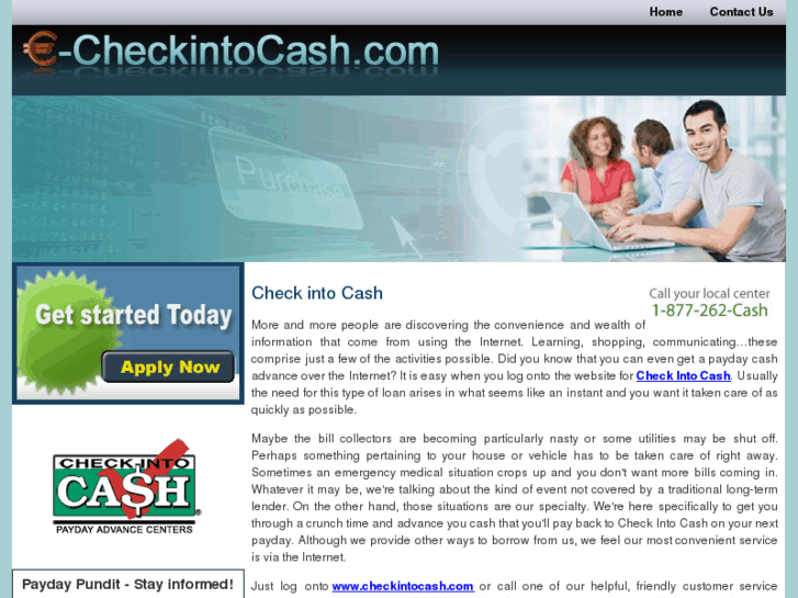 www.e-checkintocash.com