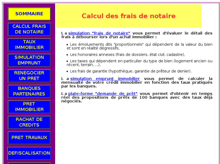 www.frais-notaire.net