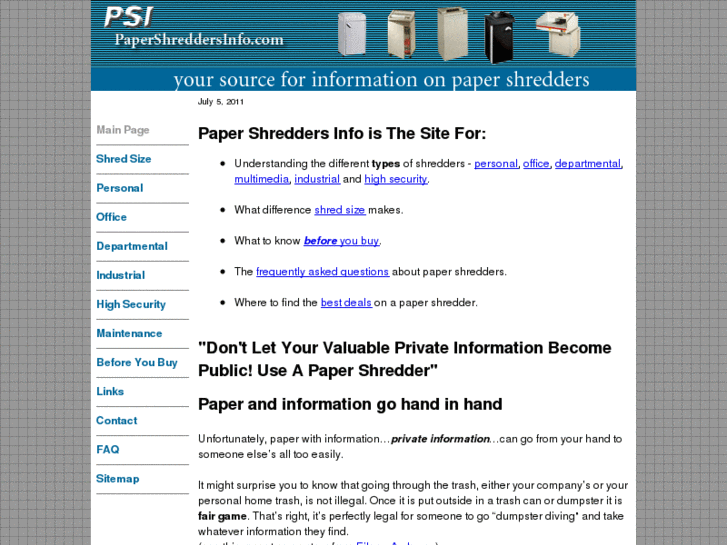 www.papershredderinfo.com