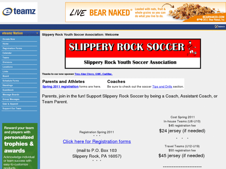 www.slipperyrocksoccer.com