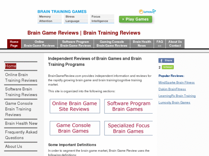 www.braingamereview.com