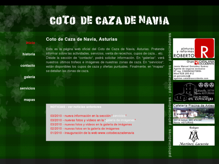 www.cotodecazadenavia.es