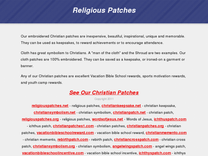 www.religiouspatches.net