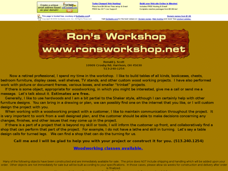 www.ronsworkshop.net