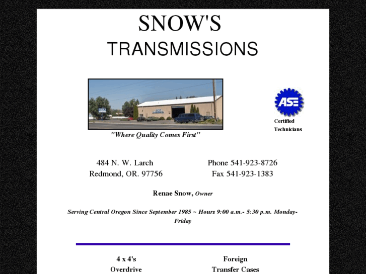 www.snowstransmissions.biz