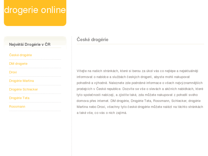 www.ceskedrogerie.cz