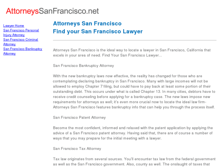 www.attorneyssanfrancisco.net