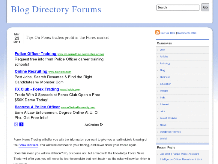 www.blogdirectoryforums.in