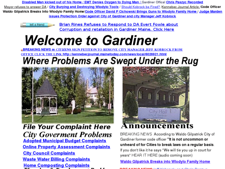 www.gardinermaineproblems.com