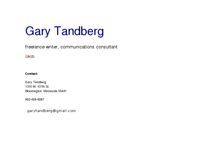 www.garytandberg.com