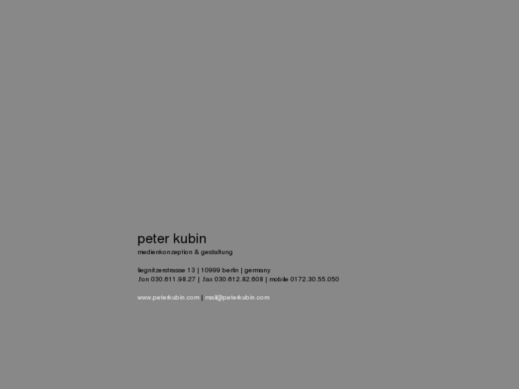 www.peterkubin.info